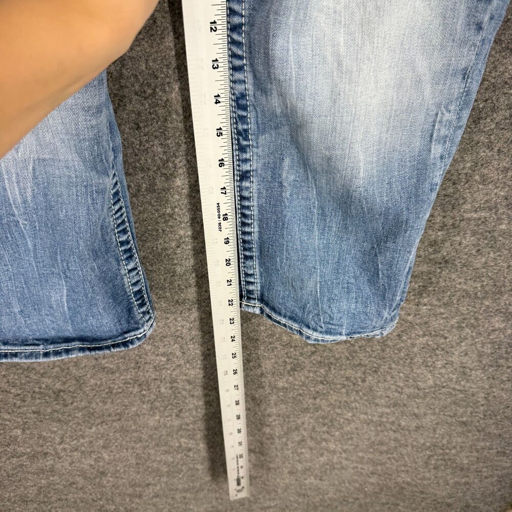 Vigoss Cropped Jeans Women S Small Blue Denim Light Wash Mid Rise Heritage Fit - Picture 5 of 9